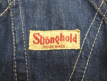 １９４０年代前半 ＶＩＮＴＡＧＥ ＳＴＲＯＮＧ-ＨＯＬＤ(ストロングホールド）オーバーオール ウエスト36 ワークパンツ  原宿古着MARVIN'SヴィンテージVINTAGE